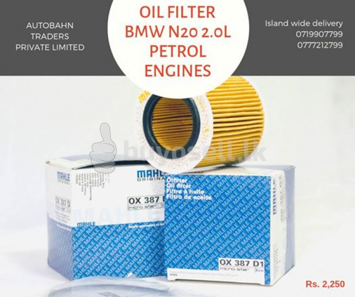 Oil Filter for BMW N20 Petrol Engines (E90 E84 E60 F30 F25 F10 in Colombo