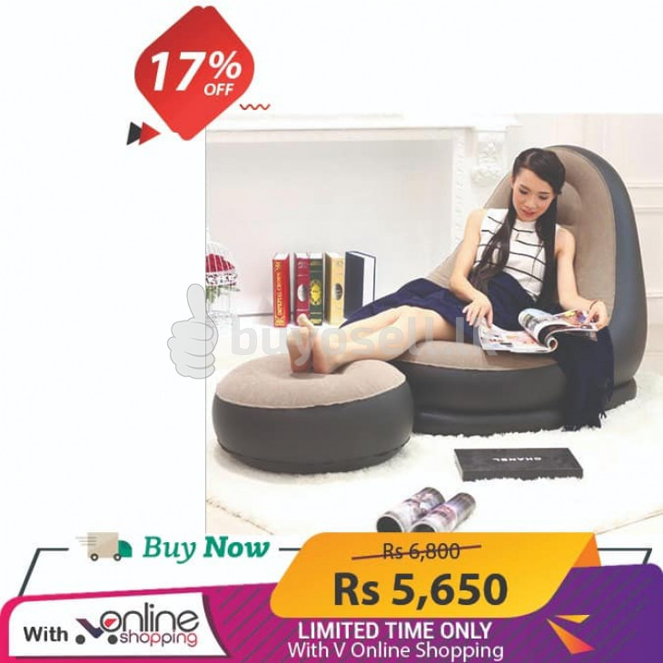 Jilong Inflatable Relaxing Air Sofa With Stool - 17% OFF VOS107 for sale in Colombo