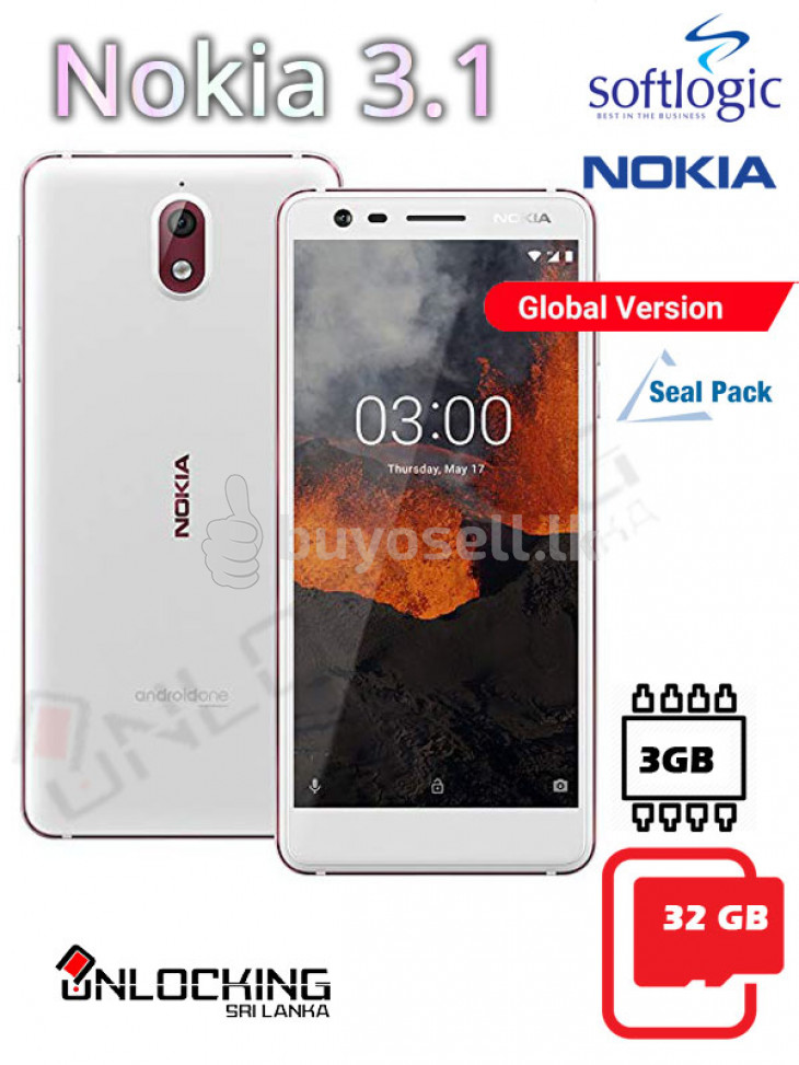 Nokia 3.1 32GB ROM & 3GB RAM for sale in Gampaha