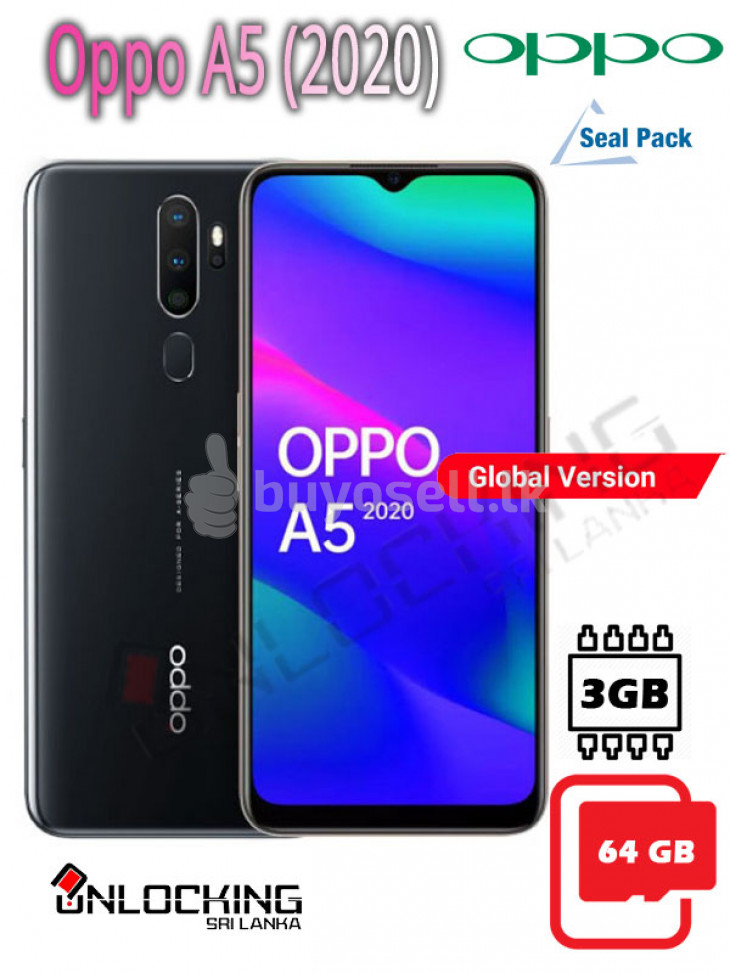 Oppo A5 (2020) 64GB ROM + 3GB RAM for sale in Gampaha