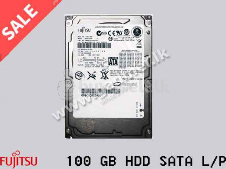 Laptop hard disk FUJITSU 100GB SATA for sale in Colombo