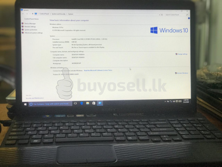 Sony Vaio for sale in Colombo