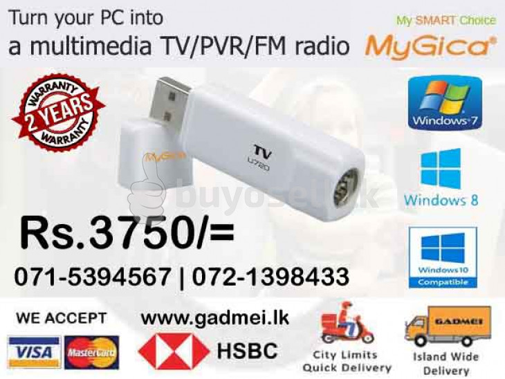 TV TUNER STICK MYGICA U720 USB TV for sale in Colombo