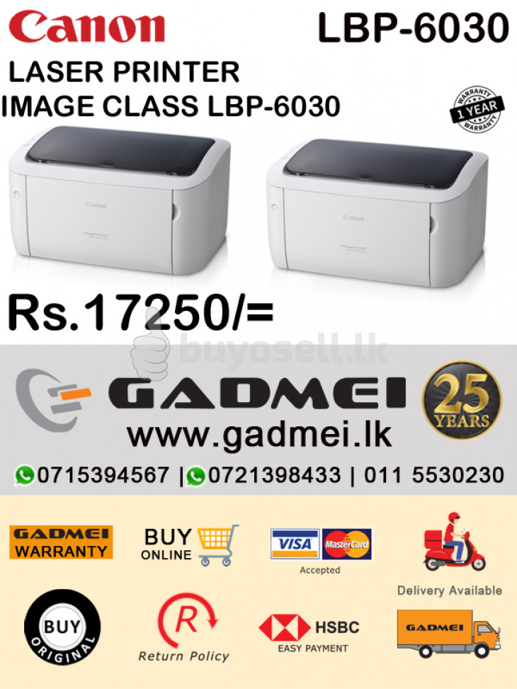 Computer Accessories Printer Laser Canon Image Class Lbp6030 Rajagiriya Buyosell Lk