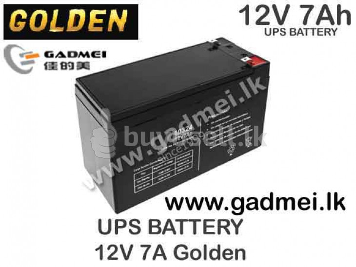 BATTERY-UPS-12V 7A Golden 6M for sale in Colombo