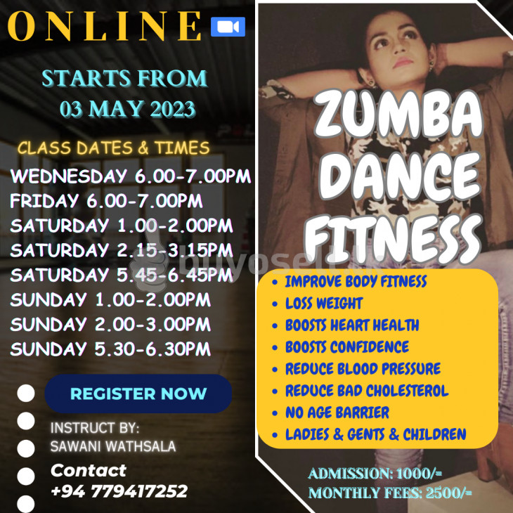 Online Zumba Dance Fitness for sale in Colombo