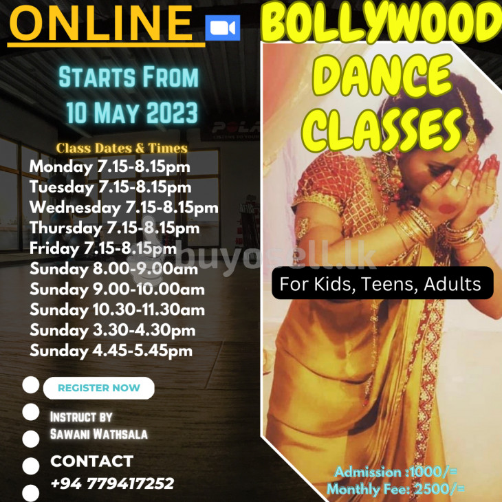 Online Bollywood Dance Classes for sale in Colombo
