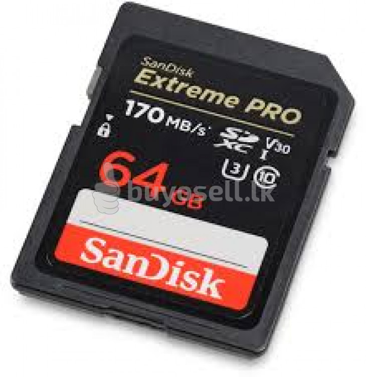 SanDisk 64 GB 170 mb Memory Crad For DSLR for sale in Colombo