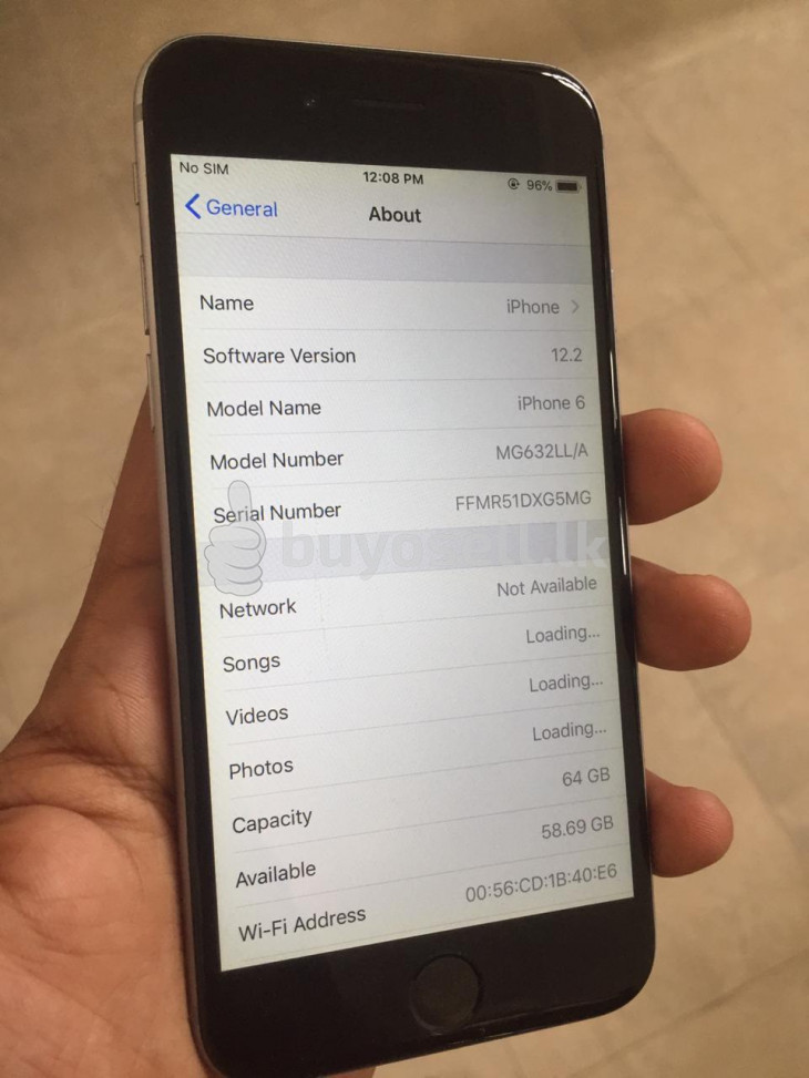 Apple iphone 6 64GB for sale in Ratnapura