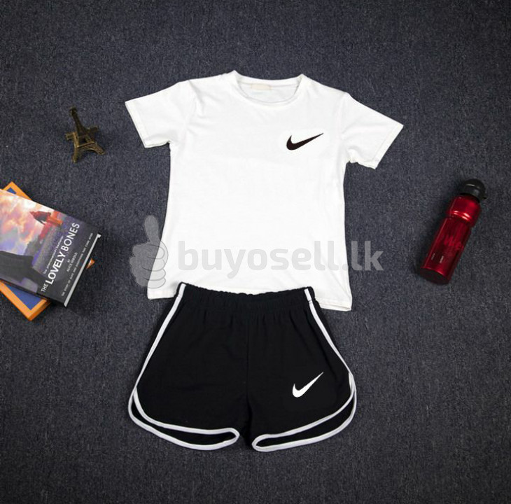 Summer New Fashion Casual Sports Suit Fl Clothes Short Short-sleeved Shorts Summer  Sport for sale in Colombo
