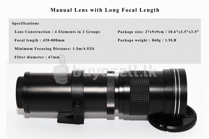 420-800mm Super Telephoto zoom lens for sale in Colombo
