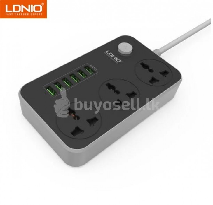 LDNIO SC3604 Power Strip with 3 AC Sockets + 6 USB Ports for sale in Colombo