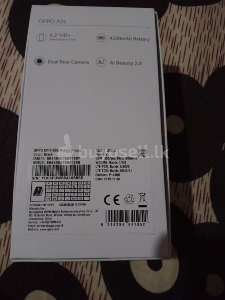 Oppo A5s (Used) for sale in Kegalle