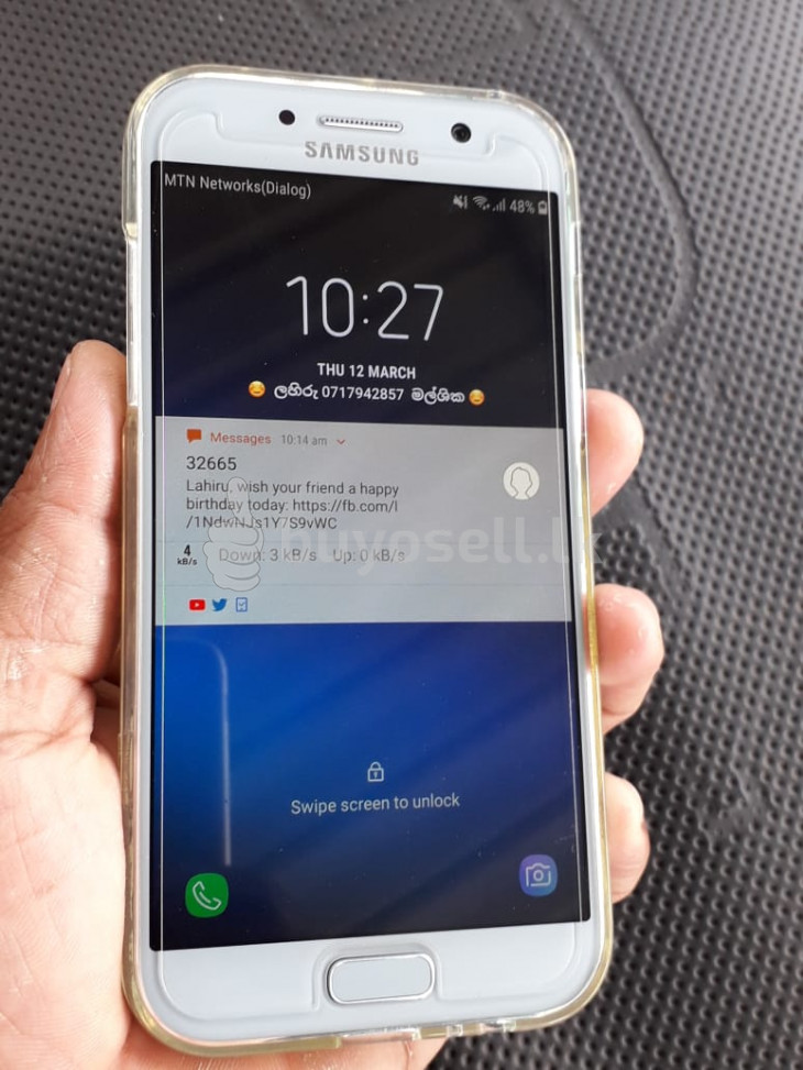Samsung Galaxy A5 (2017) 3GB ram (Used) for sale in Kurunegala