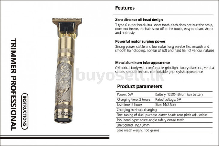 Rechargeable Hair Clipper Electric trimmer Cordless Shaver for sale in Kandy