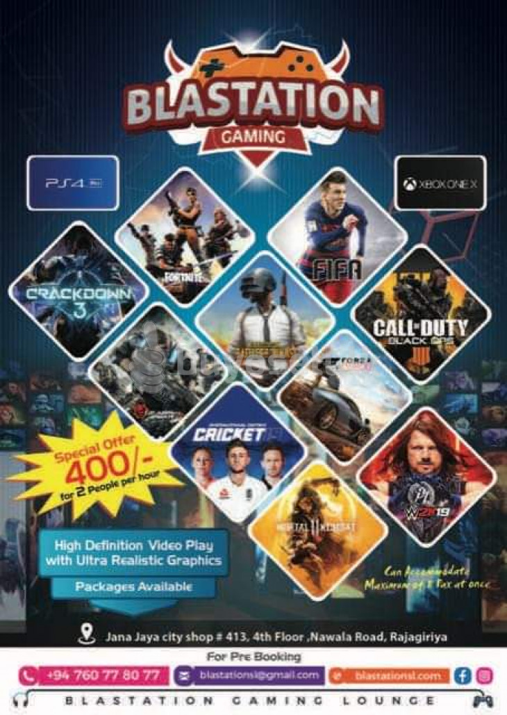 Blastation Video Gaming for sale in Colombo