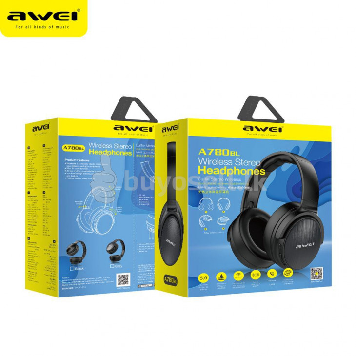 ORIGINAL AWEI A780BL WIRELESS   STEREO HEADPHONES for sale in Colombo