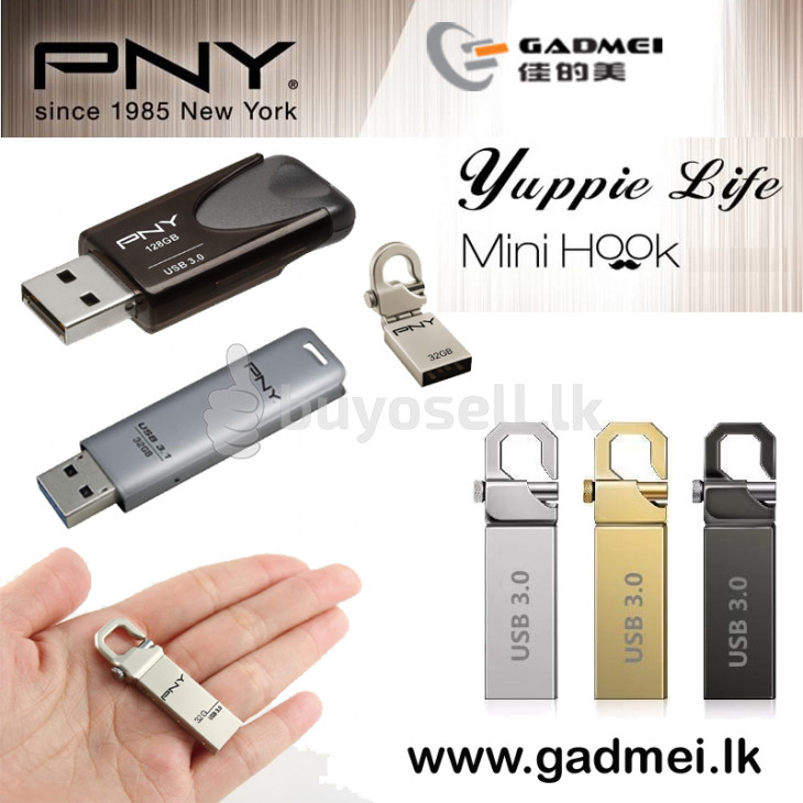 Pen Drive PNY Hook Attaché 3.0 USB Flash Drive 32GB (3y) for sale in Colombo
