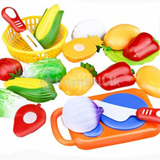 12 Pc Kids Play Cutting Fruit Toy Set for sale in Colombo