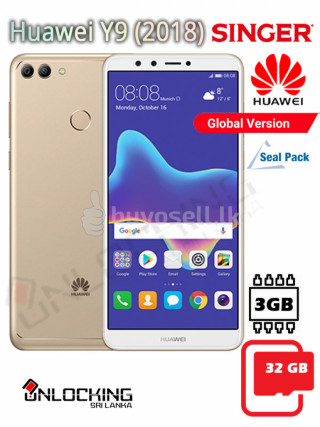 Huawei Y9 (2018) 3GB RAM + 32GB ROM for sale in Gampaha