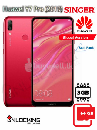 Huawei Y7 Pro (2019) 3GB RAM + 64GB ROM for sale in Gampaha