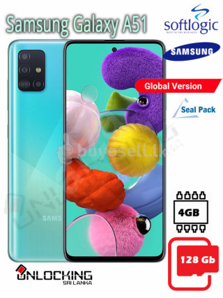 Samsung Galaxy A51 128GB ROM + 4GB RAM for sale in Gampaha