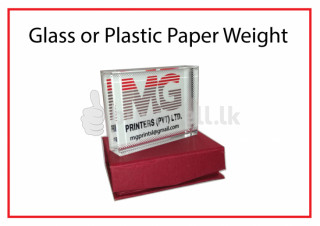 Glass or Plastic Paper Weight in Colombo