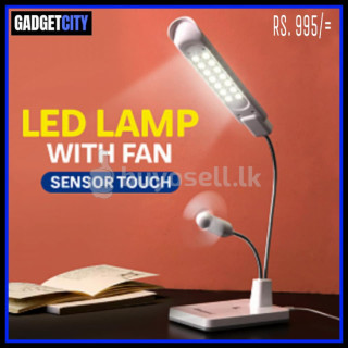 LED LAMP WITH FAN (sensor touch) for sale in Colombo